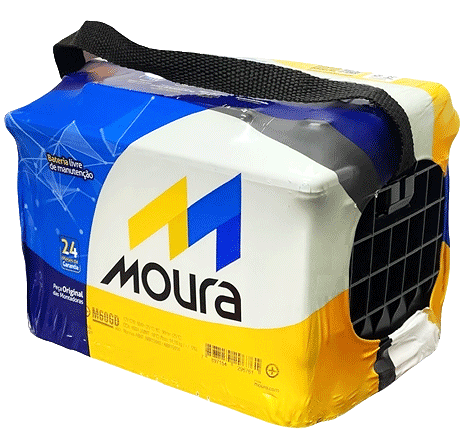 Bateria Moura 75Ah Caixa Alta Carro